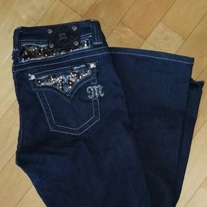 Sequined Miss Me Jeans Bootcut Size 30